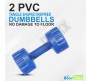 Body Maxx (1 Kg. X 2 = 2 Kg) PVC Dumbbells Weights, Exercise and Fitness Training Equipment for Home and Gym.